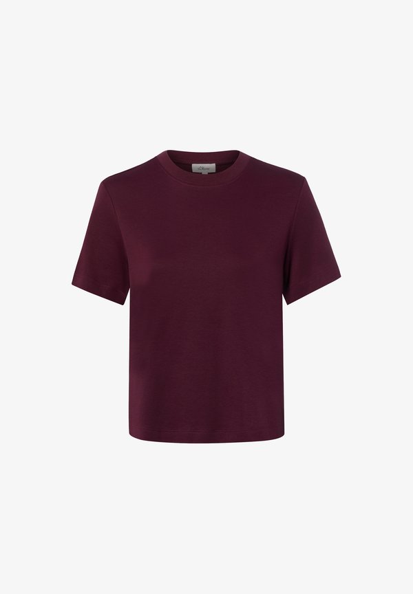 s.Oliver S.OLIVER SHIRT - Basic T-shirt - aubergine
