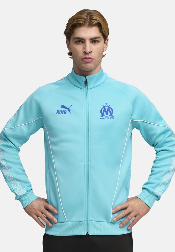 Puma OM KING ANTHEM - Club wear - team aqua- white