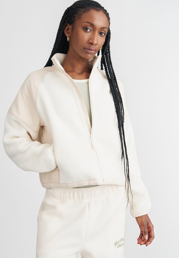 New Balance HIGH JACKET - Fleece jacket - white