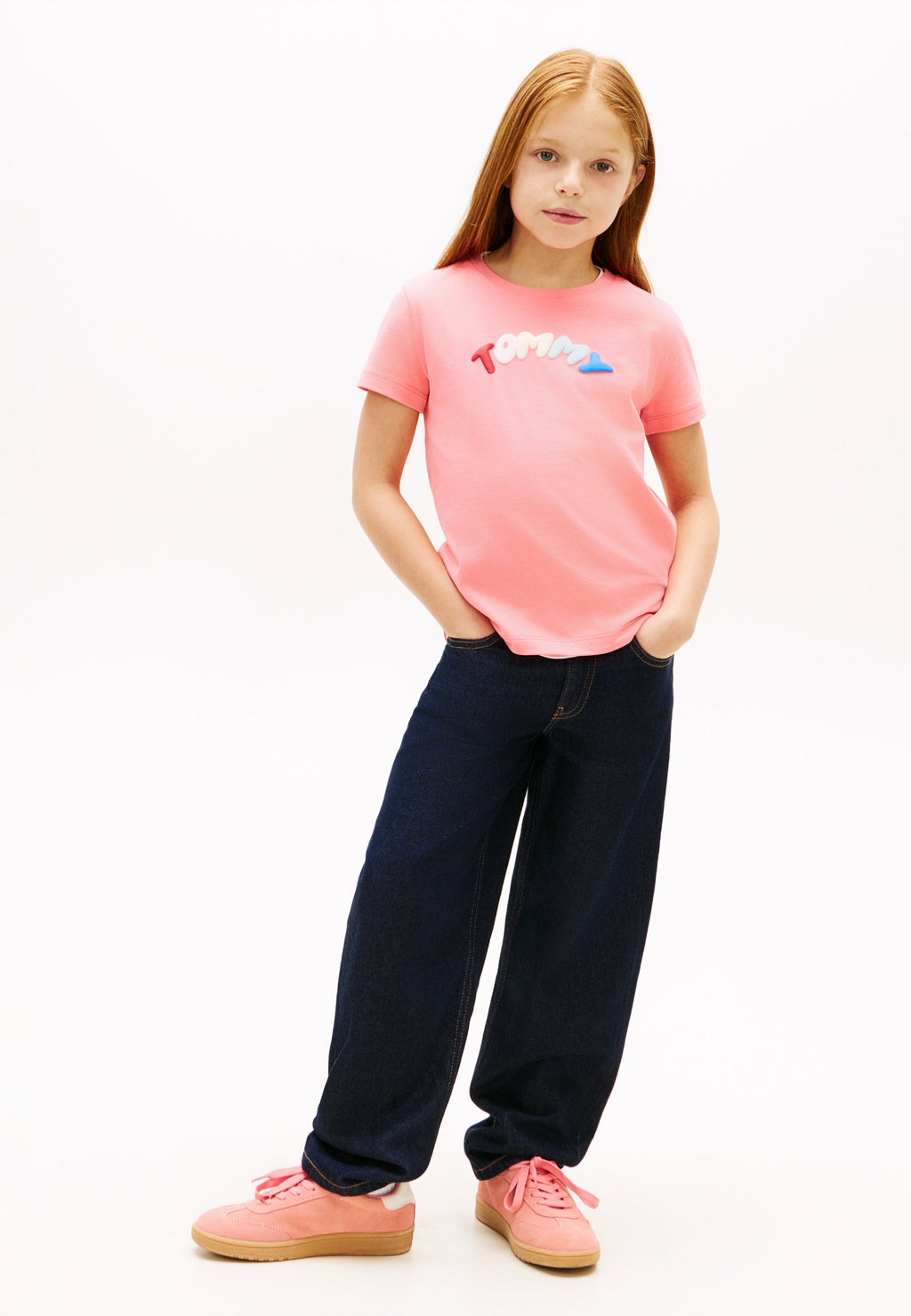 TEXTURED LOGO JERSEY CREW NECK T-SHIRT Media 2