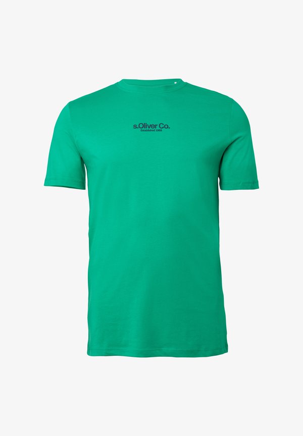s.Oliver LONG  - Print T-shirt - grün