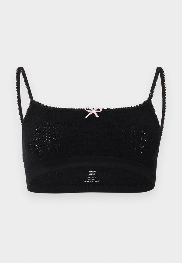 ONLY ONLPOPPY HEART SCOOP BRALETTE - Bustier - black