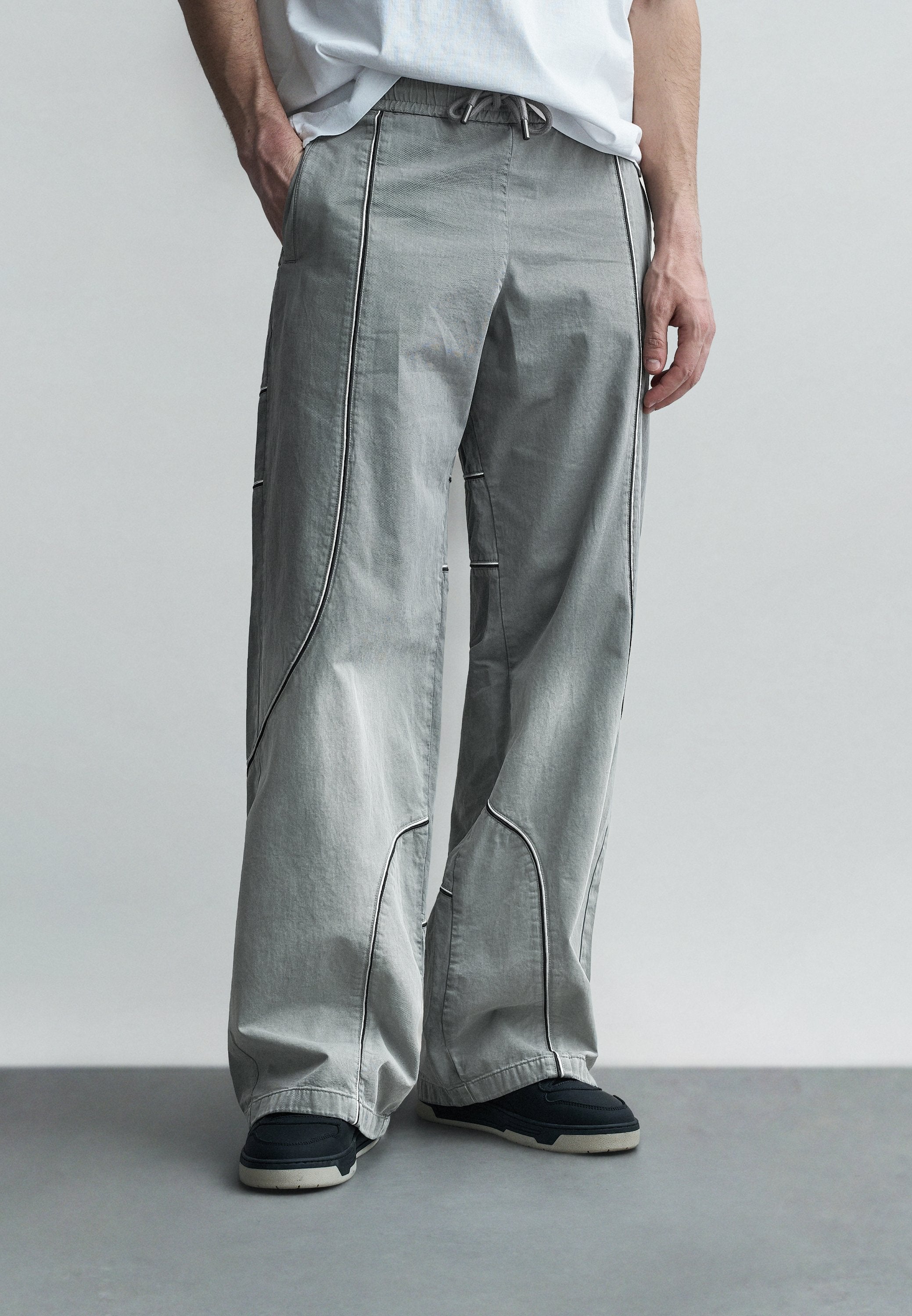OFF-WHITE SLOUCHY TRACKPANT GARMENT DYE