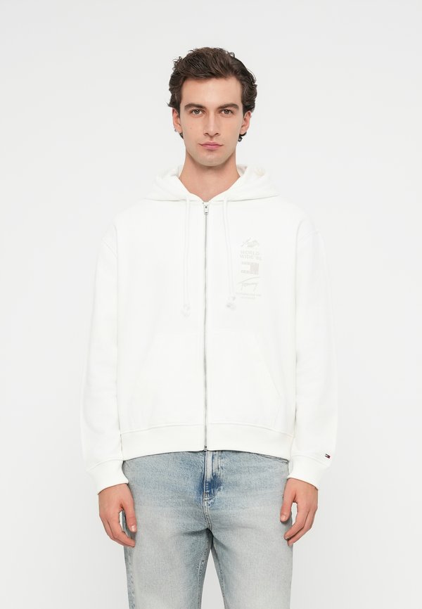 Tommy Jeans BACK GRAPHIC RELAXED TERRY ZIP-THRU HOODY