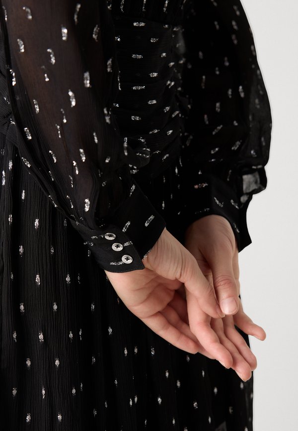 Scotch & Soda LONG SLEEVE MINI DRESS WITH DRAPED FRONT