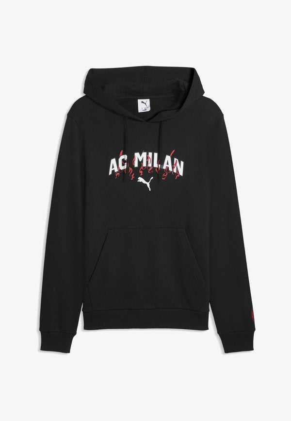 Puma AC MILAN FTBLCULTURE  - Hoodie - black- white