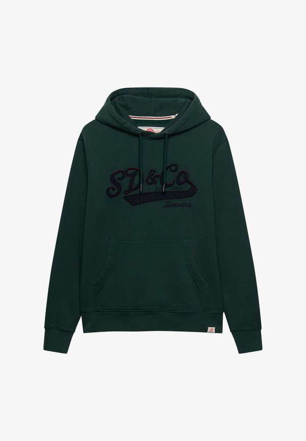 Superdry & Co SUPERDRY SD&CO WASHED EMBROIDERED RELAXED HOODIE.. - Hoodie - enamel green