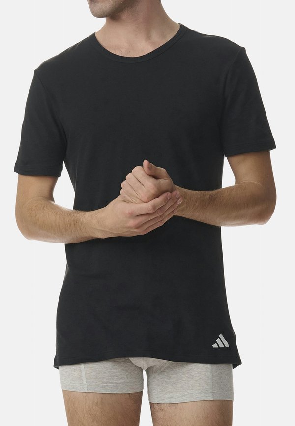adidas Sportswear 4 PACK - Undershirt - schwarz