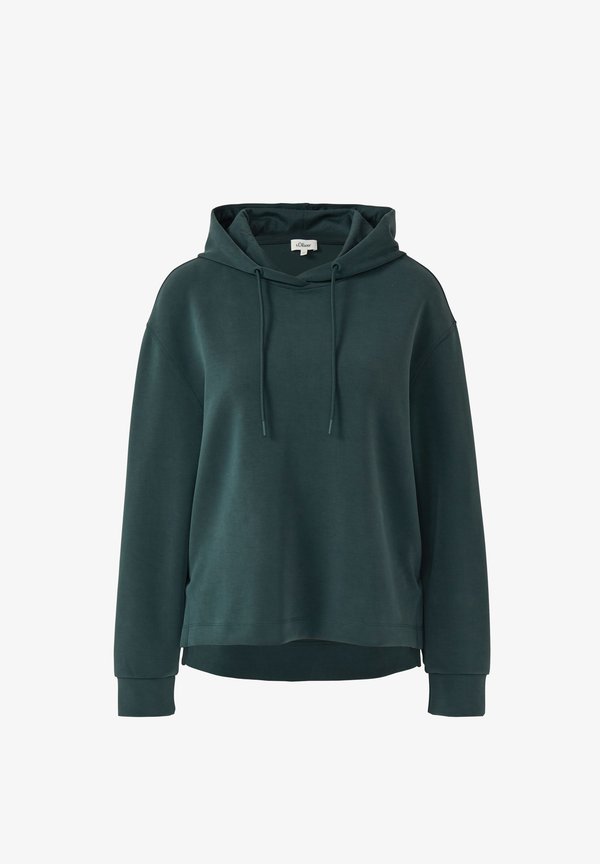 s.Oliver MIT VERLÄNGERTEM RÜCKENTEIL - Hoodie - tannengrün