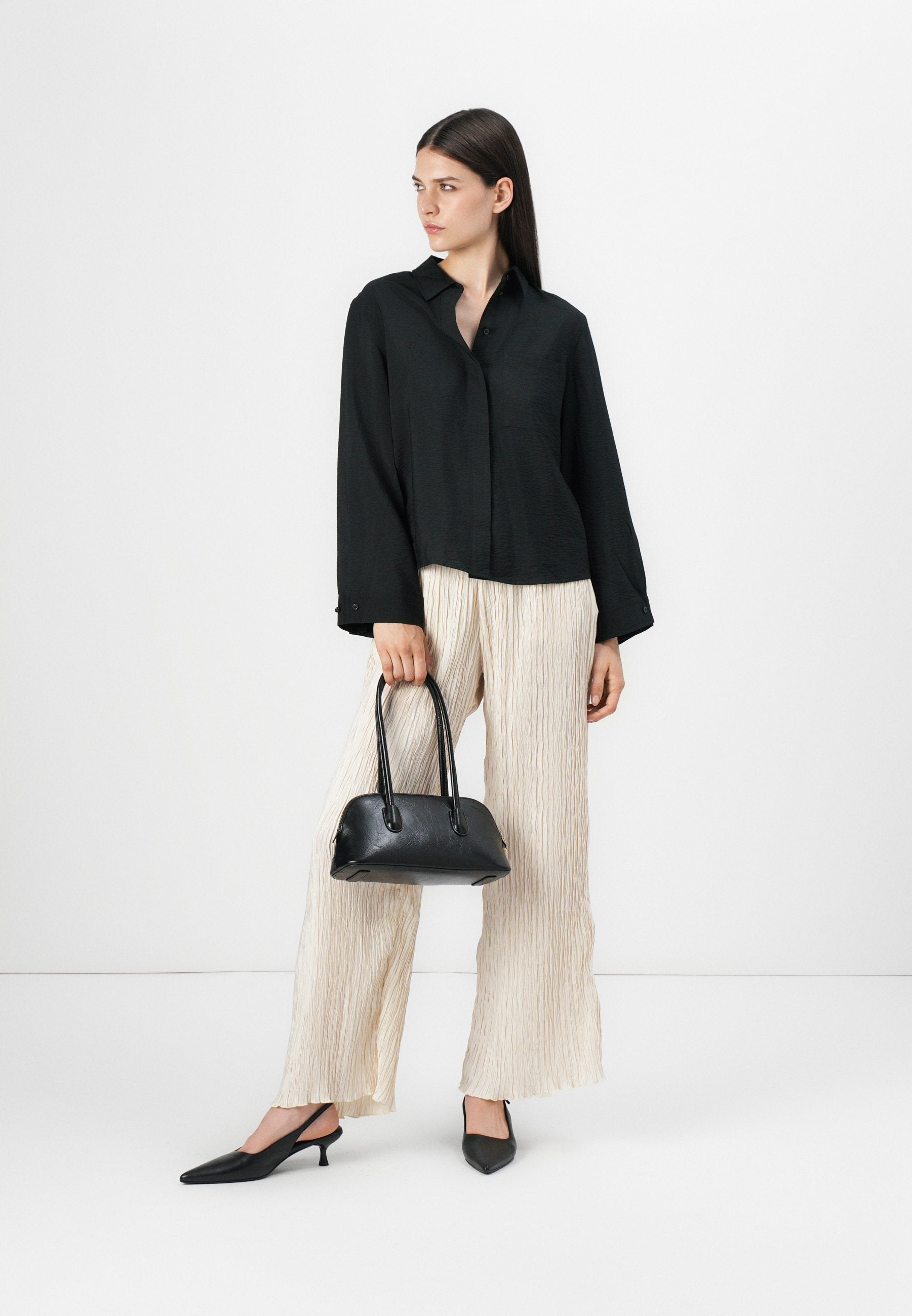 Selected Wide-leg pleats