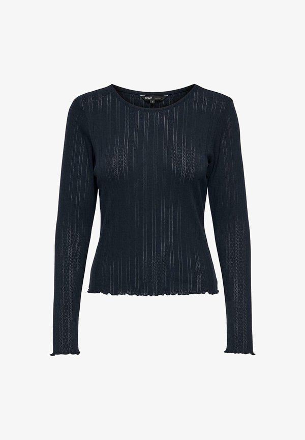 ONLY ONLCARLOTTA - Long sleeved top - blau