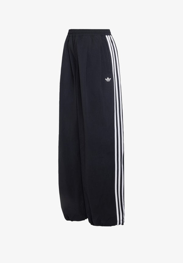 adidas Originals PLEATED - Tracksuit bottoms - black