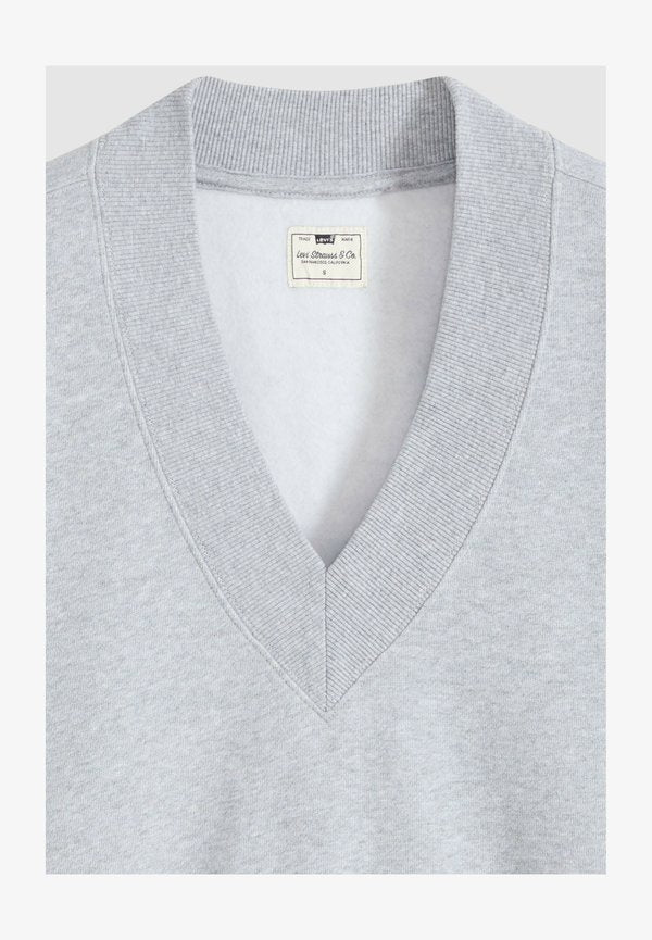 Levi's® VINTAGE VNECK SWEATSHIRT SILVER HEATHER - Sweatshirt - medium grey heather b b greys