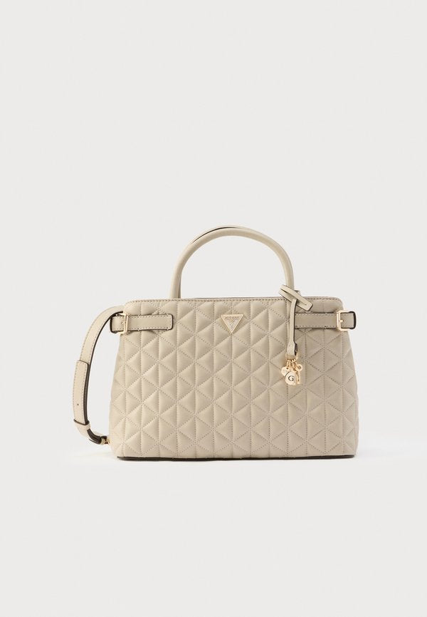Guess PAISLEIGH SATCHEL - Handbag - light taupe