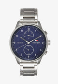 Tommy Hilfiger CHASE - Watch - silver-coloured/blue