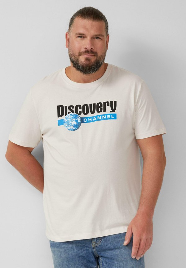 s.Oliver MIT DISCOVERY™ - Print T-shirt - creme