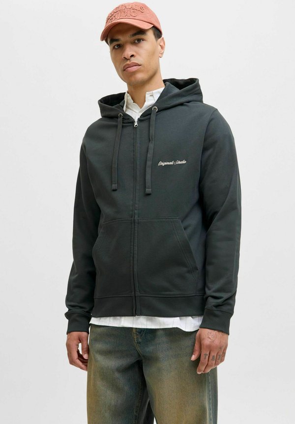 Jack & Jones Zip Zip - Zip-up sweatshirt - forest river
