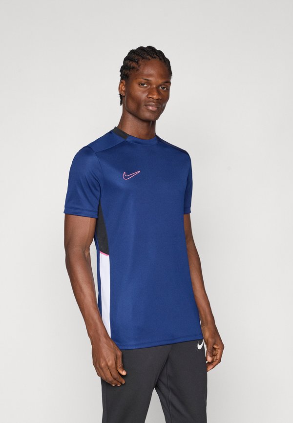 Nike Performance MEN'S SHORT SLEEVE SOCCER - Sports T-shirt - blue void/black/white/pinksicle