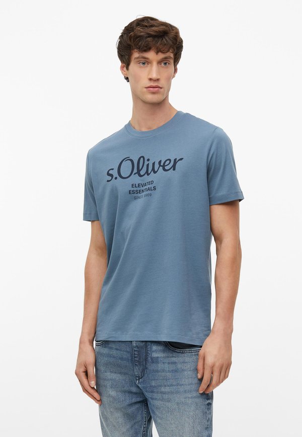 s.Oliver T-SHIRT - Print T-shirt - blassblau