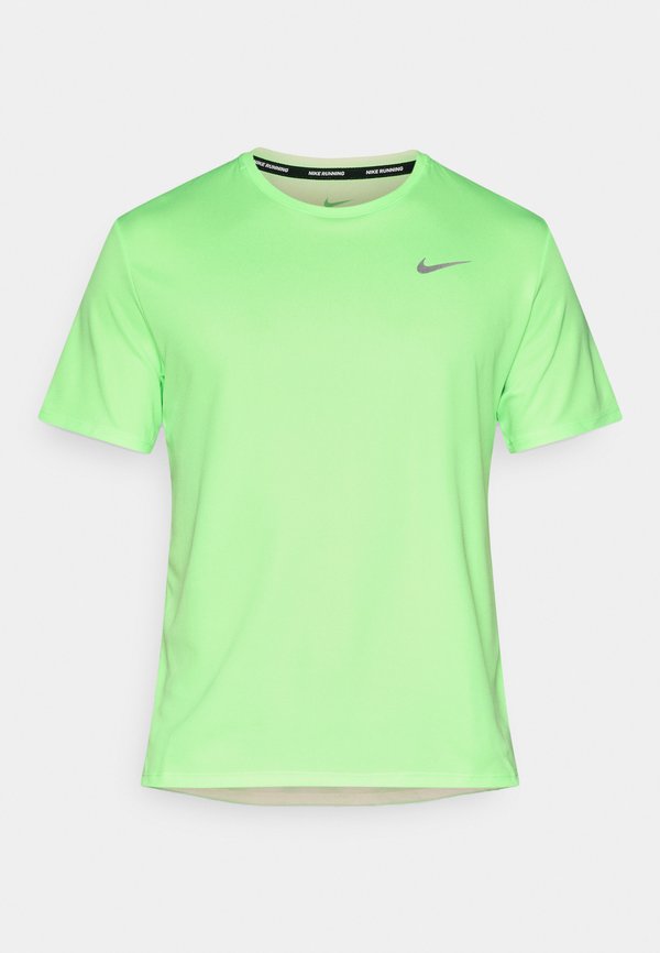 Nike Performance MILER - Sports T-shirt - lime blast/reflective silver-coloured