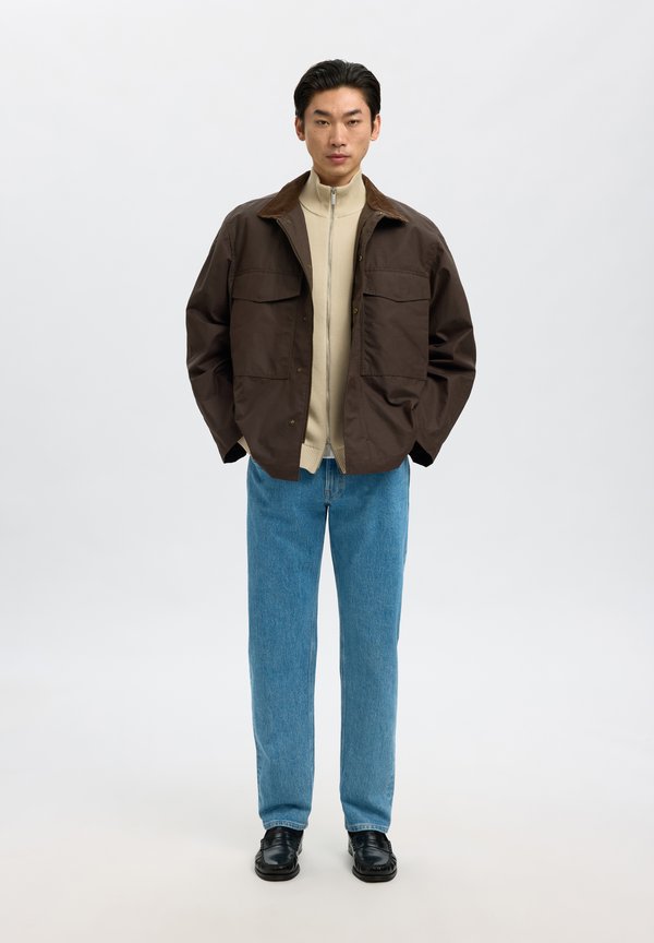 Selected SLMDANE LS KNIT STRUCTURE FULL ZIP NOOS