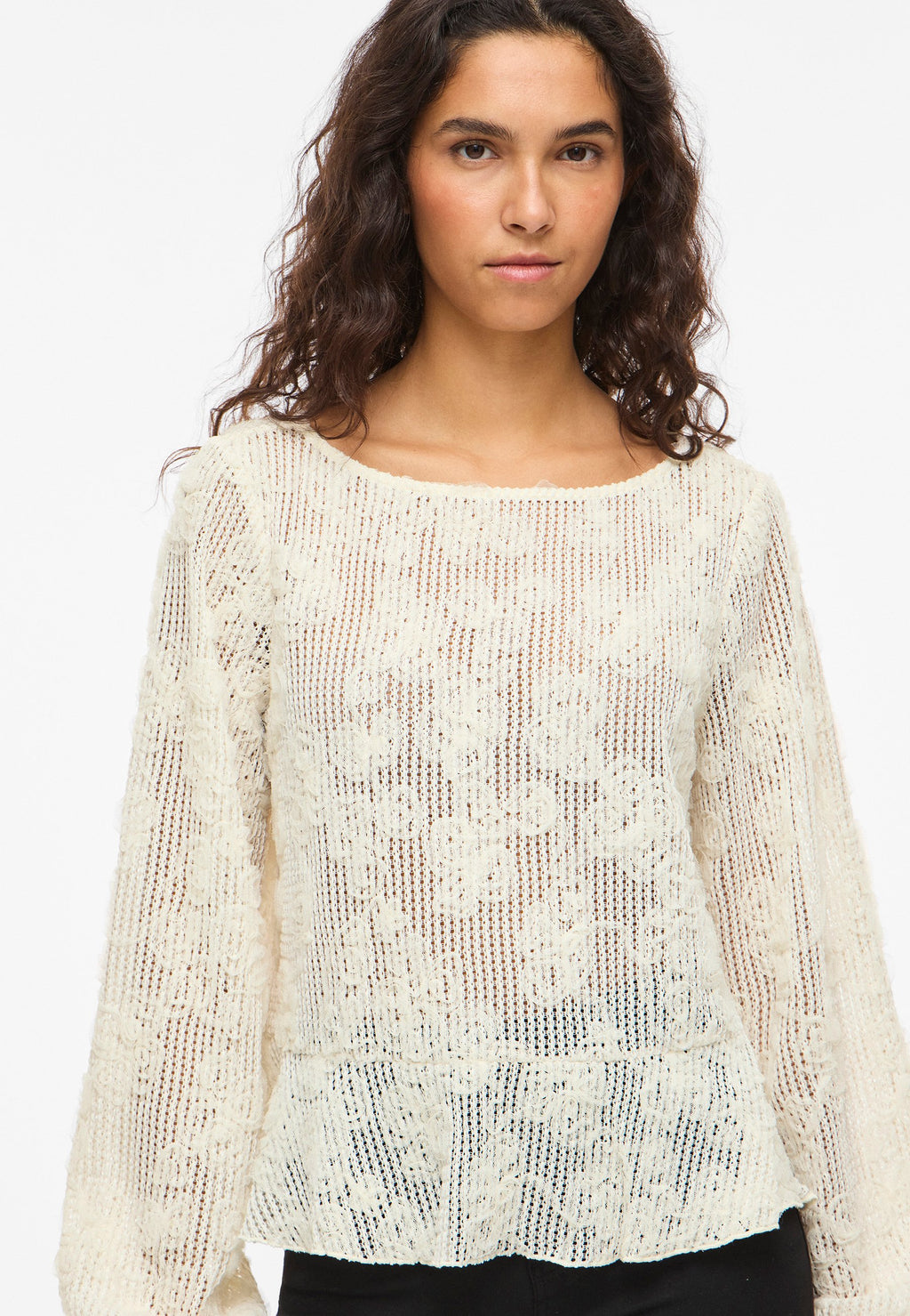 VILA Long Sleeved VIROCANA Boatneck