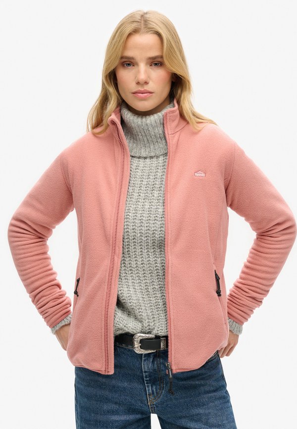 Superdry & Co POLAR FULL ZIP - Fleece jacket - ash rose