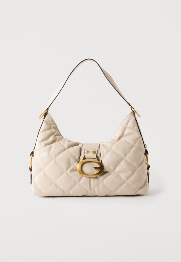 Guess CAMDEN SHOULDER BAG - Handbag - off-white