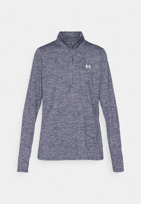 Under Armour TECH TWIST - Long sleeved top - midnight navy/white