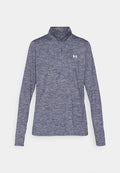 Under Armour TECH TWIST - Long sleeved top - midnight navy/white