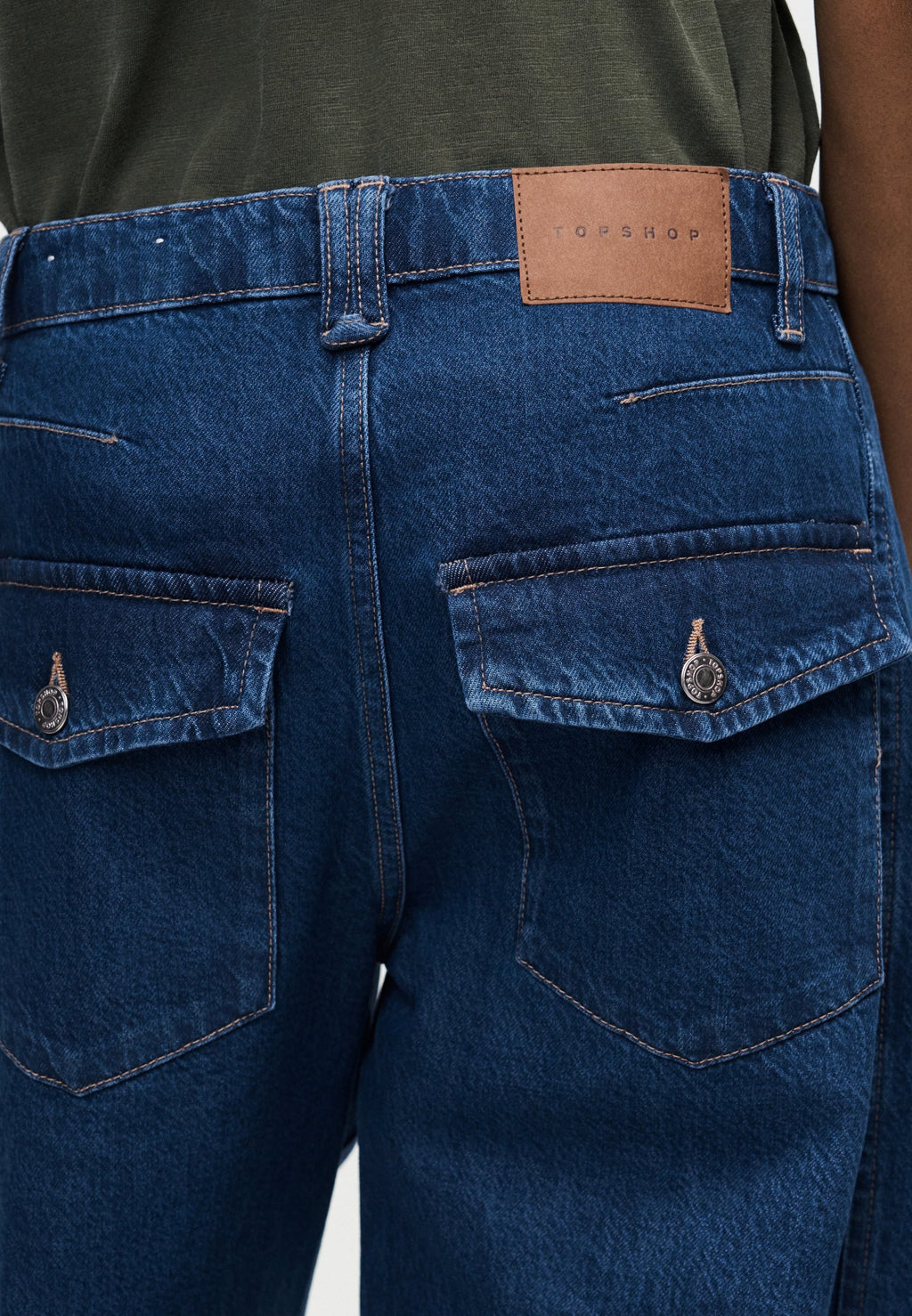 Topshop Wide-fit TSEMMA high-rise barrel fit