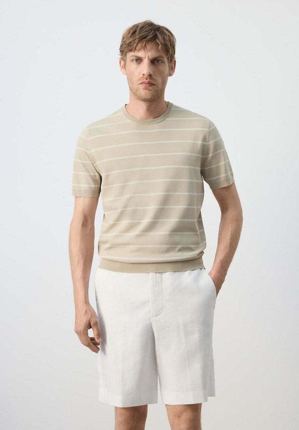 Mango ADULT - Print T-shirt - sand