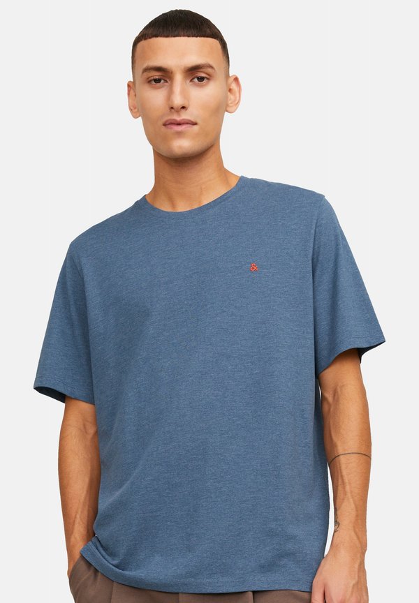 Jack & Jones 3 PACK - Basic T-shirt - hellblau/dunkelgrau