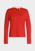 TOM TAILOR SILK BLEND JUMPER - Jumper - soft scarlet red