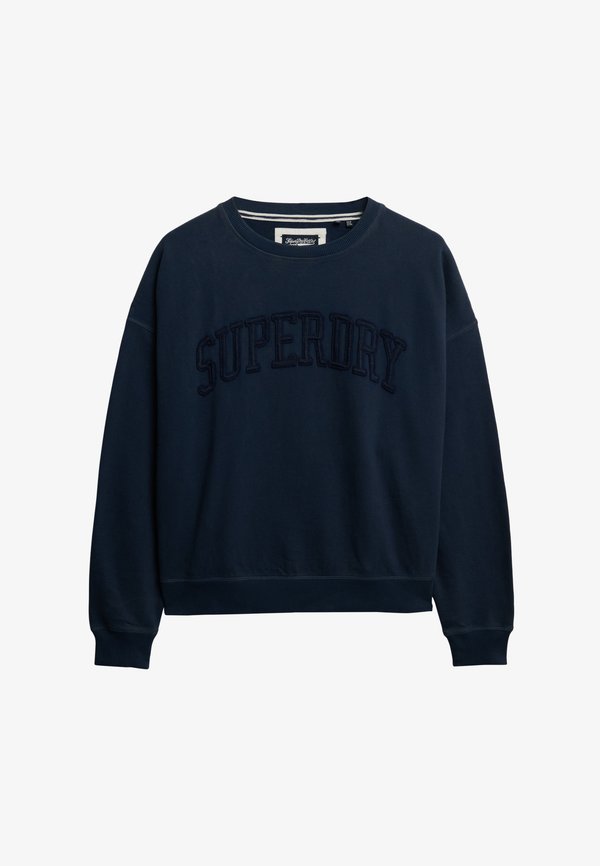 Superdry & Co ESSENTIALS TONAL APPLIQUE CREW - Sweatshirt - richest navy