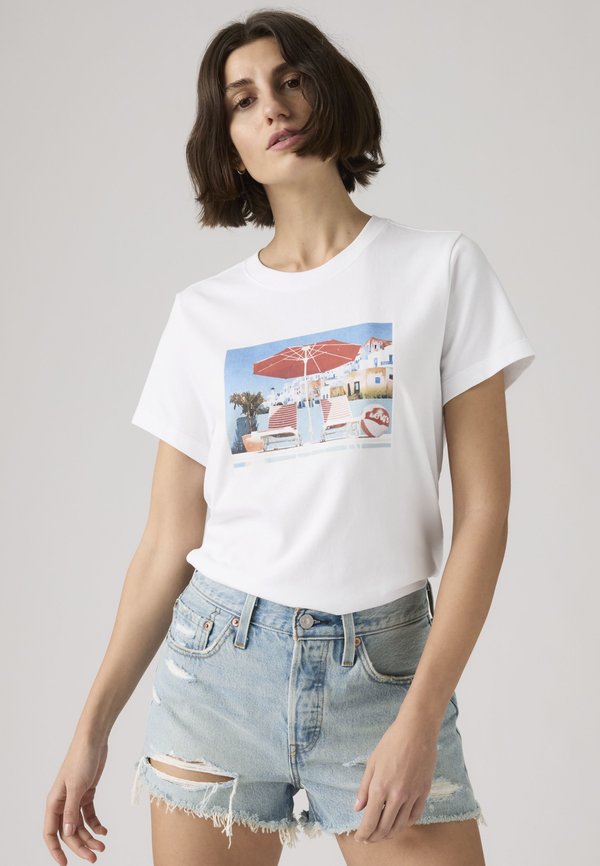 Levi's® FAVORITE TEE - Print T-shirt - bright white