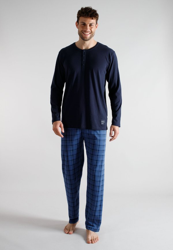 TOM TAILOR SET - Pyjama set - blau mittel karo