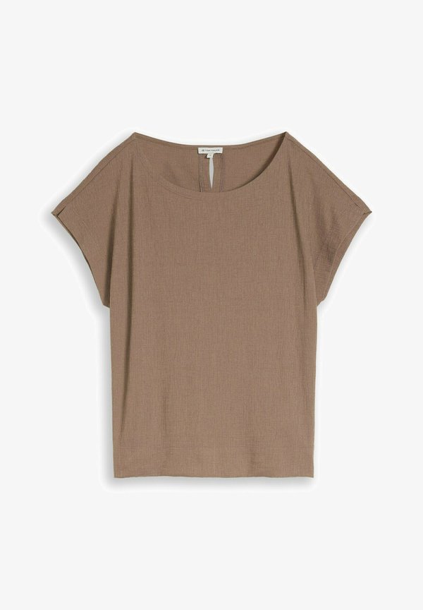 TOM TAILOR TOM TAILOR T-SHIRT LOOSE FIT T-SHIRT - Basic T-shirt - taupe grey