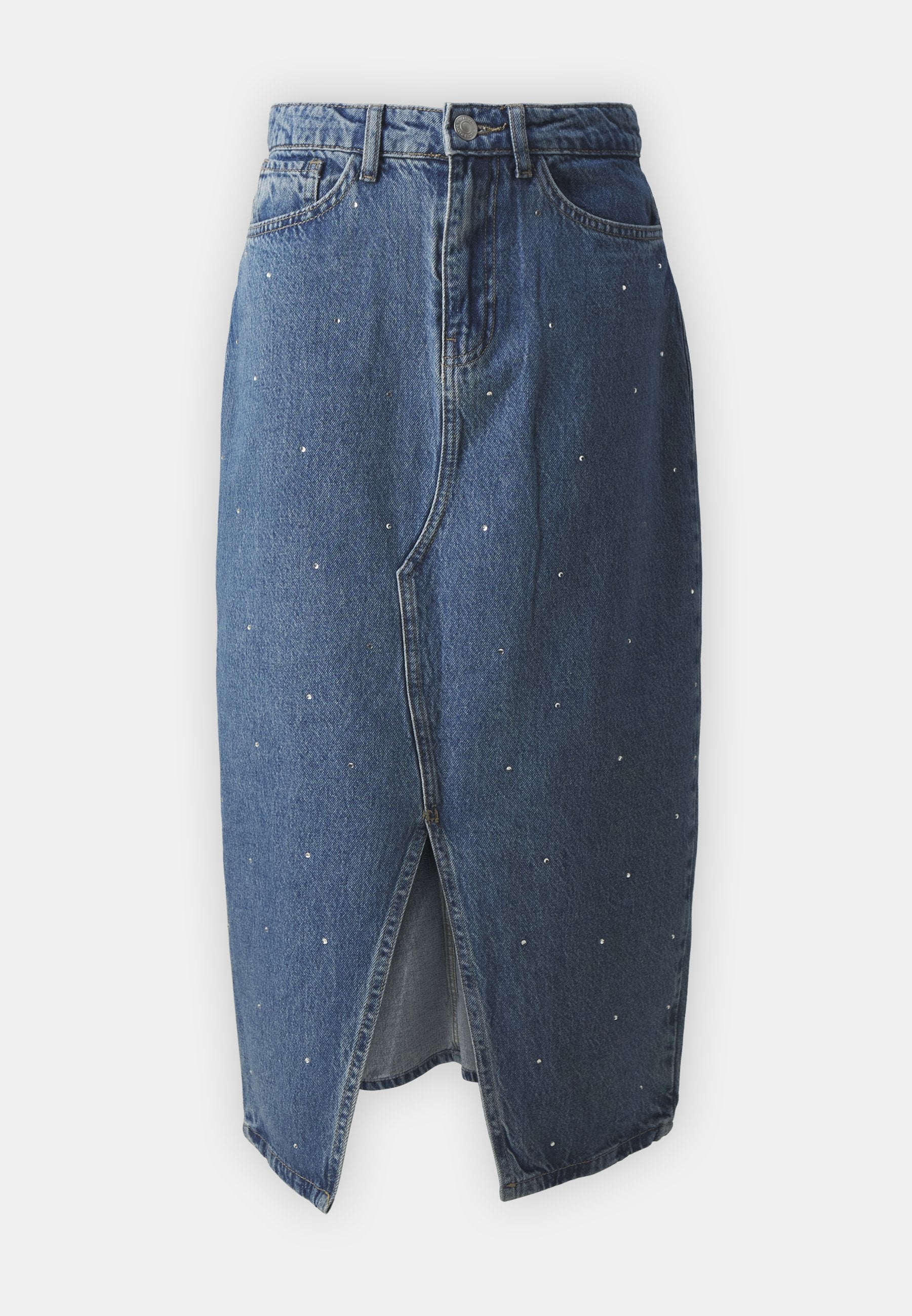 Pieces PCSKY RHINESTONE MIDI SKIRT