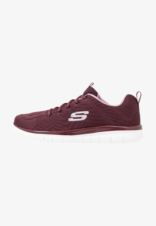 Skechers GRACEFUL - Trainers - wine/lavender trim