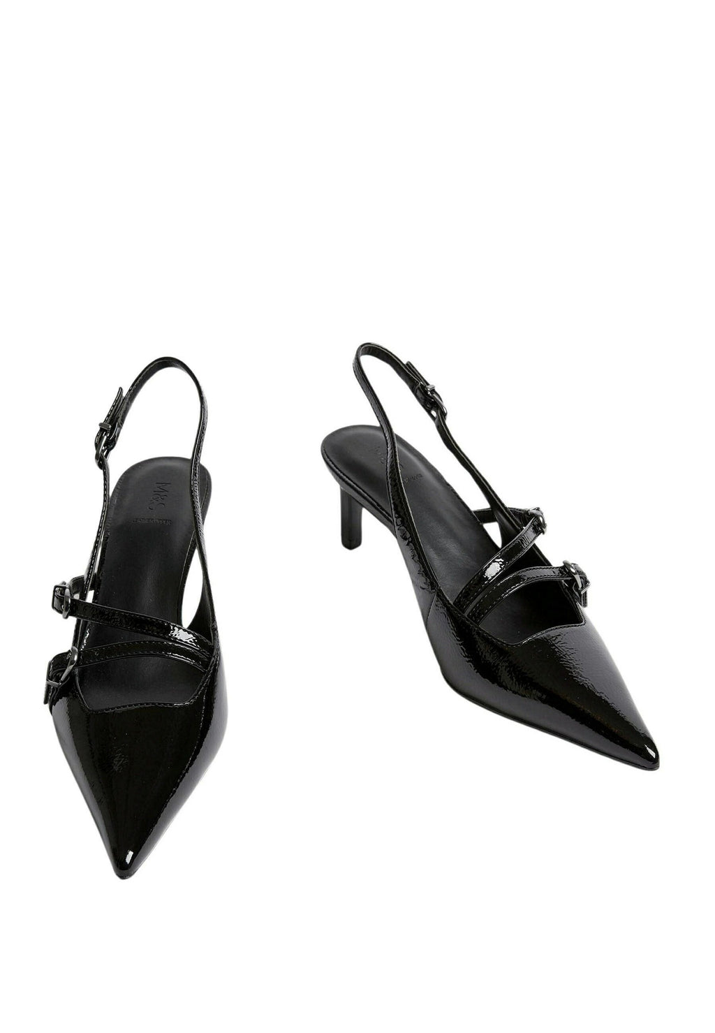 Marks & Spencer BUCKLE KITTEN HEEL SLINGBACKS