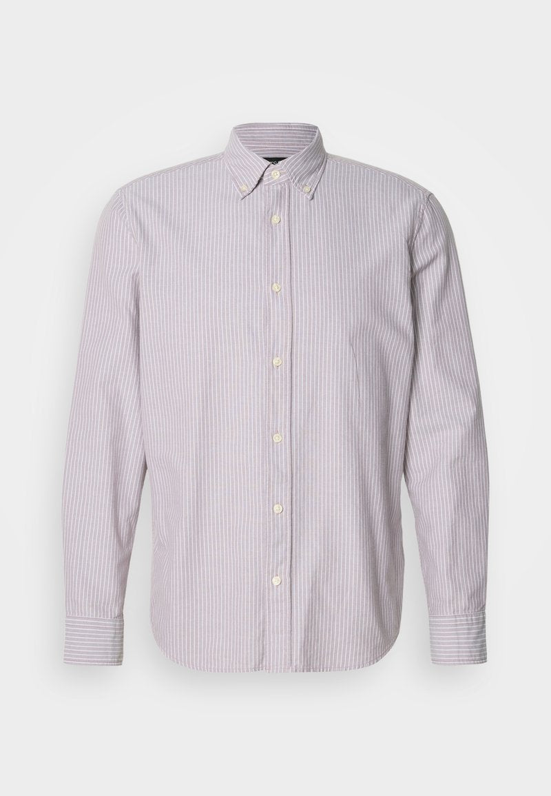 BUTTON DOWN COLLAR LONG SLEEVES ROUND HEM Media 1