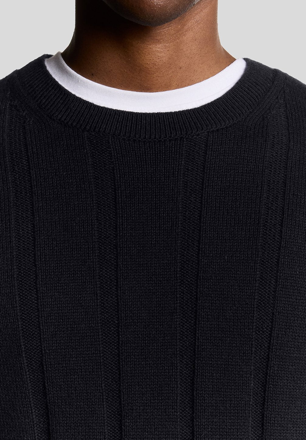 Lyle & Scott DROP STITCH CREW NECK