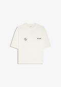 Bershka BOXY-FIT WITH EMBROIDERY - T-SHIRT - Print T-shirt - white