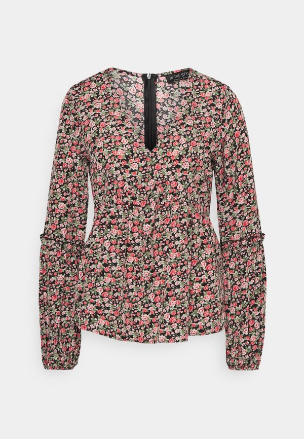 IN THE STYLE JAC JOSSA FLORAL LONG SLEEVE BLOUSE