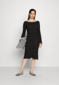 pure cashmere BOAT NECK DRESS
