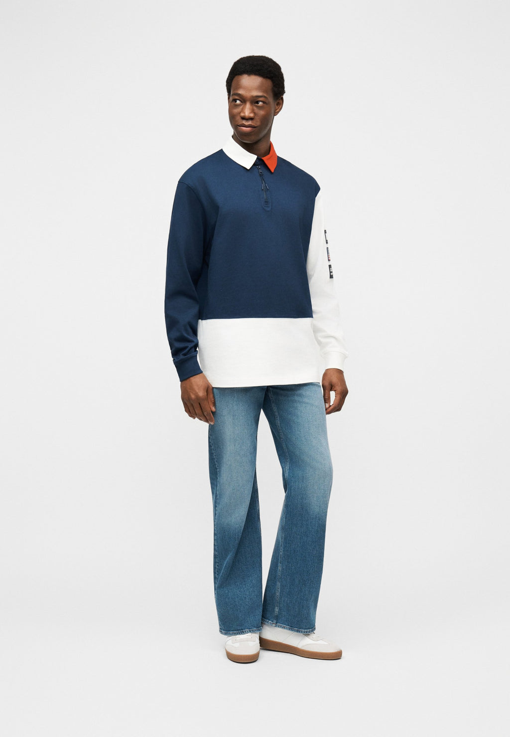 TOMMY X U.S. SAIL GP TEAM COLOUR-BLOCKED RELAXED RUGBY SHIRT Media 2
