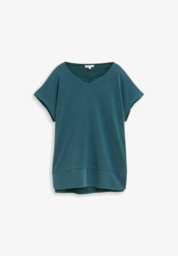 TOM TAILOR CREW NECK - Basic T-shirt - deep meadow green