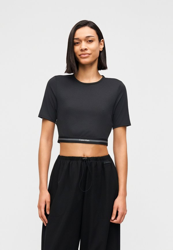 Calvin Klein ICON SPORT TEE - Basic T-shirt - black