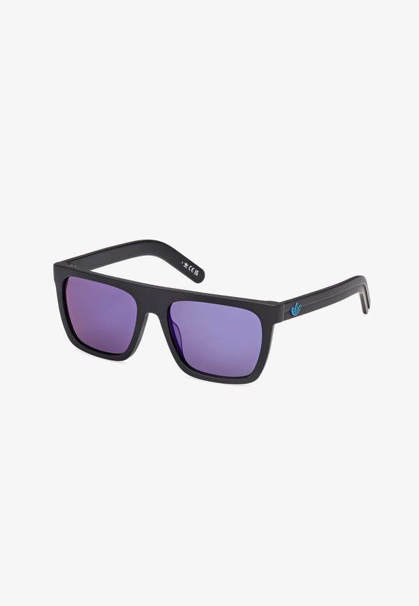 adidas Originals Sunglasses - matte black-dark sky blue